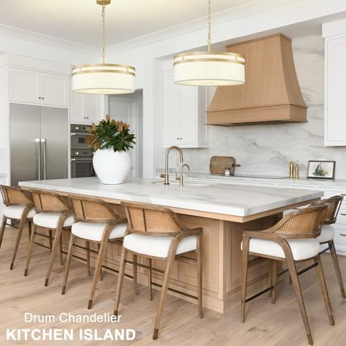 20" Gold 5-Light Drum Chandelier