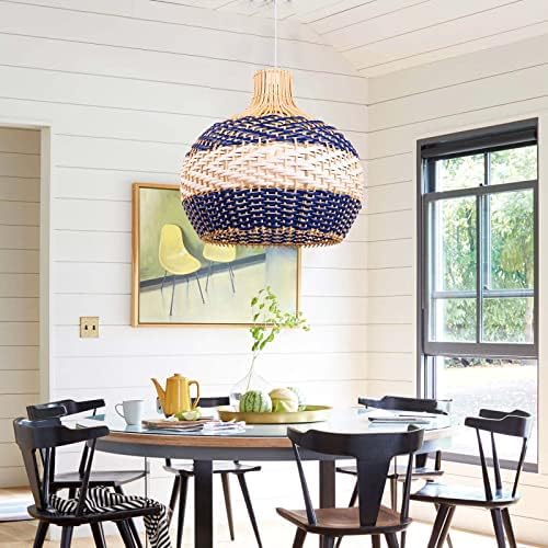 Arturesthome 1-Light Rattan Pendant Light