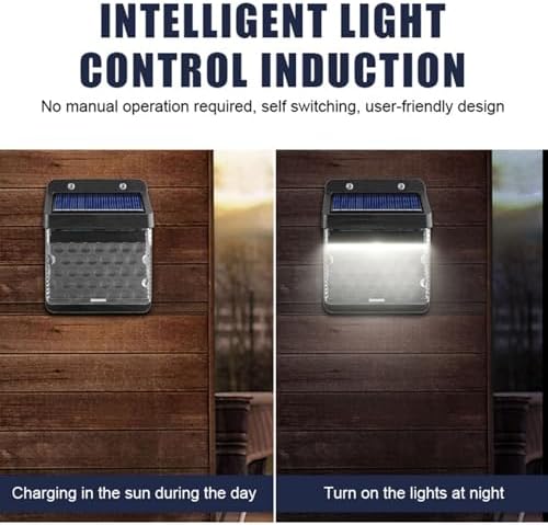 Outdoor Solar Lights, Motion Sensor, 3 Lighting Modes