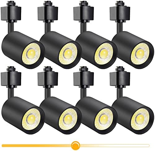 VANoopee 10W H Type LED Track Lighting Heads, 8-Pack