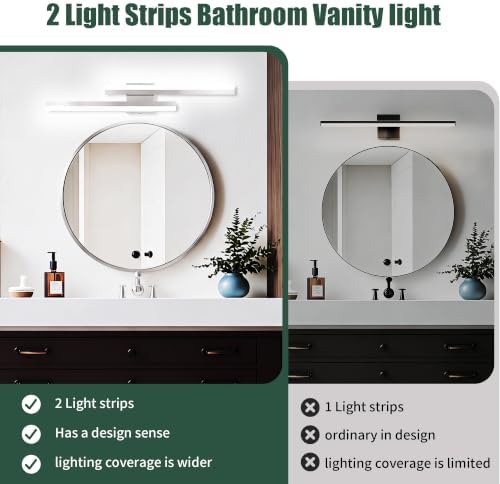 32 Inch Brushed Nickel Dimmable LED Vanity Light