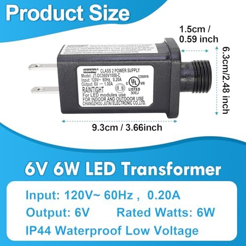 PremierAdapter 6V 6W Power Supply for CZJUTAI JT-DC060V1000-C
