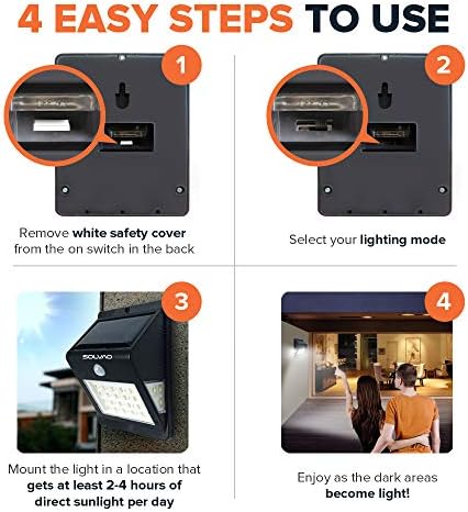SOLVAO Solar Security Light, 26 LED, 1 Pack