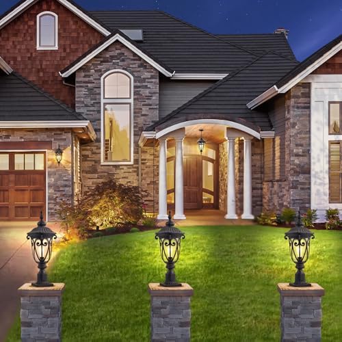 24" Outdoor Post Light, 2-Pack Bronze
