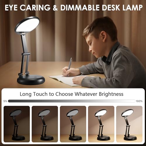 Rechargeable Cordless Desk Lamp, 3600mAh, Foldable