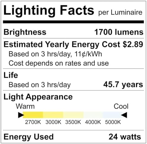 LUXRITE 24-Inch LED Bathroom Vanity Light, Black
