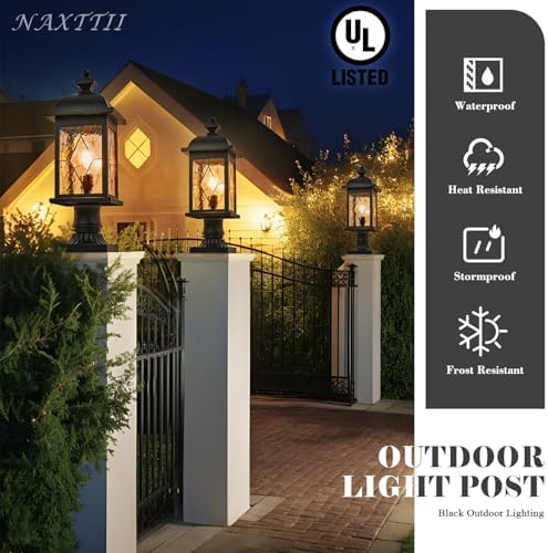 Outdoor Post Light Hard Wired 16 Inch Height Pier Mount Outdoor