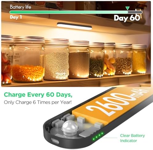 deerdance Under Cabinet Lighting, Motion Sensor, 6-Pack
