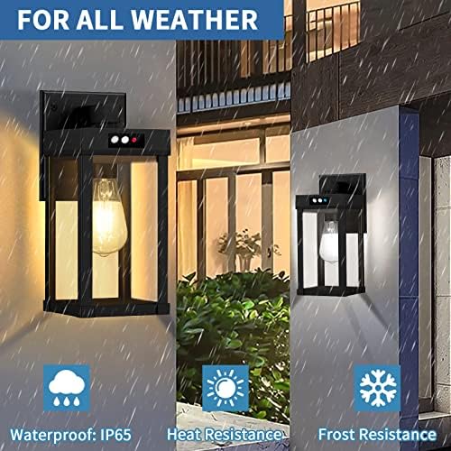 Solar Wall Lights, 2 Bulbs, Motion Sensor