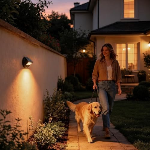 Solar Outdoor Wall Lights, Motion Sensor, Waterproof