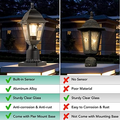 Dusk to Dawn Waterproof Outdoor Post Light