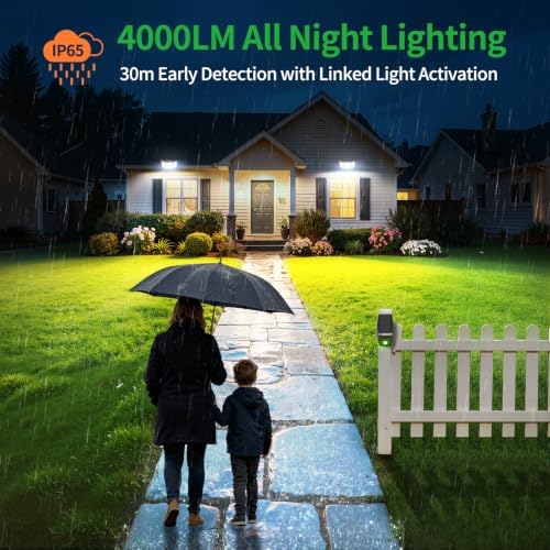 intelamp Solar Flood Lights, 20000mAh 4000LM