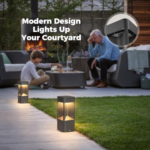 3000K Black LED Landscape Path Light, Waterproof