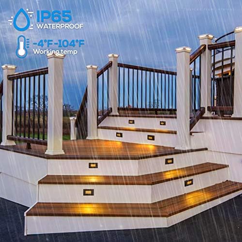 LEONLITE 6-Pack 120V LED Horizontal Step Lights