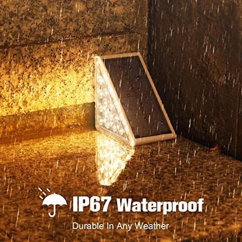 VOLISUN Solar Stair Lights, 6 Pack, Waterproof