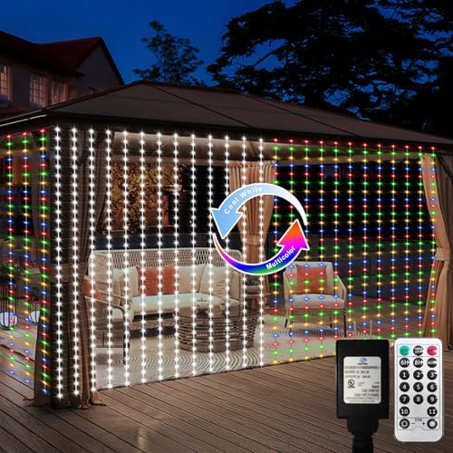echosari Curtain Lights, 20Ft x 10Ft, 600 LED
