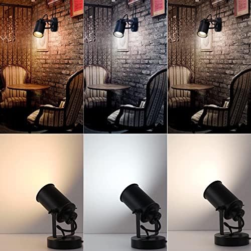 Industrial Adjustable Wall Lamp, Black