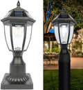 Solar Post Light, Pier Mount, Cool White