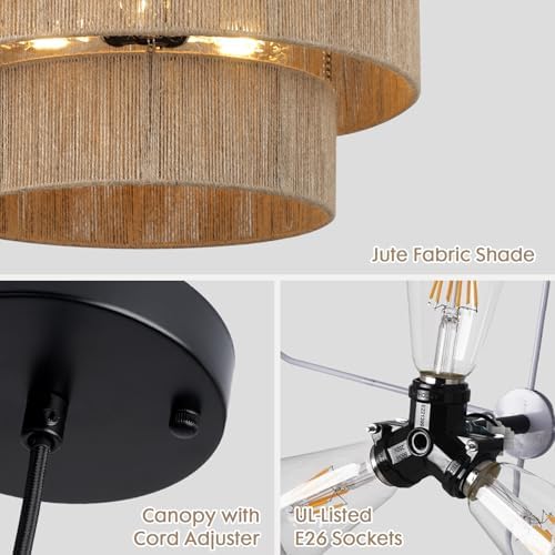 18 Inch Rattan Woven Pendant Light