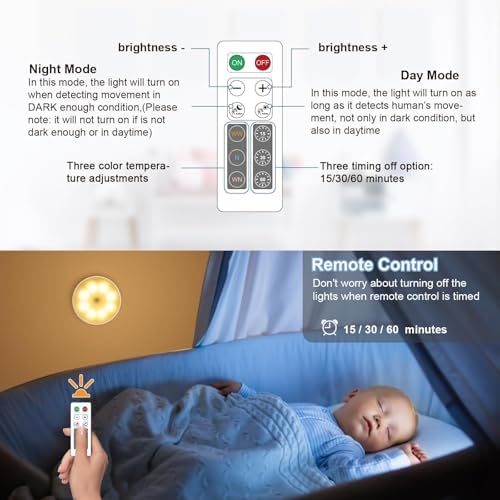 6 Pack Wireless Motion Sensor Under Cabinet Lights