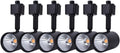mirrea 6 Pack H Type LED Track Lighting Heads, Black