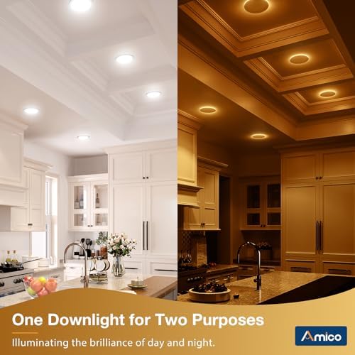 Amico 12 Pack 6 Inch LED Recessed Light