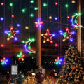 Christmas String Lights, 138 LEDs 11.48FT Star Moon Multicolored
