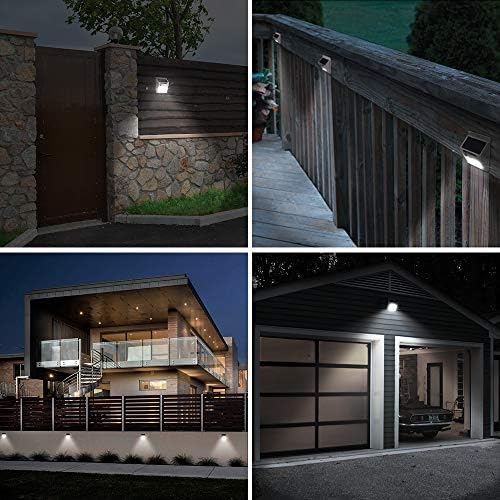 TORCHSTAR 4-Pack Solar Motion Sensor Lights, 6500K
