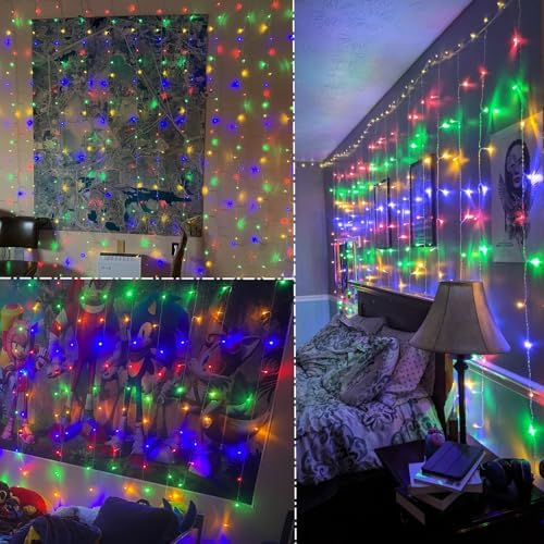 WATERGLIDE 300 LED Curtain Lights, Multicolor