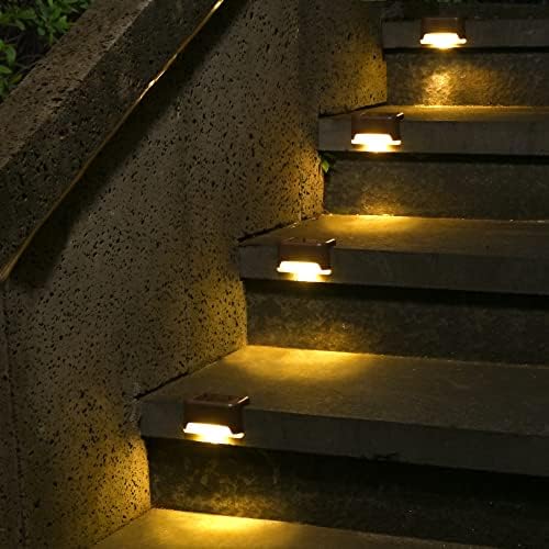 SOLPEX Solar Deck Lights, 12 Pack, Warm White