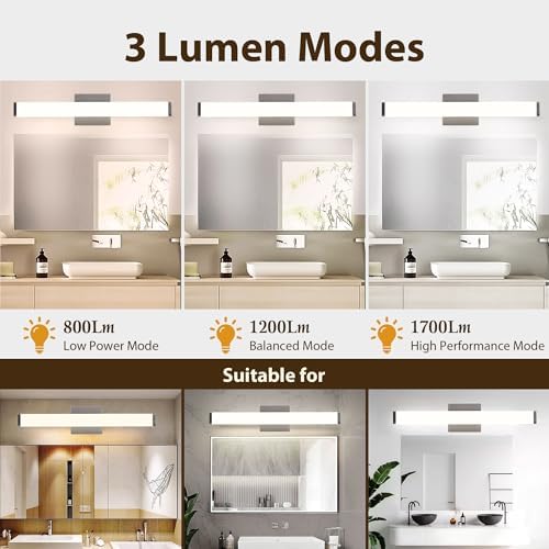 22 Inch Brushed Nickel Bathroom Vanity Light