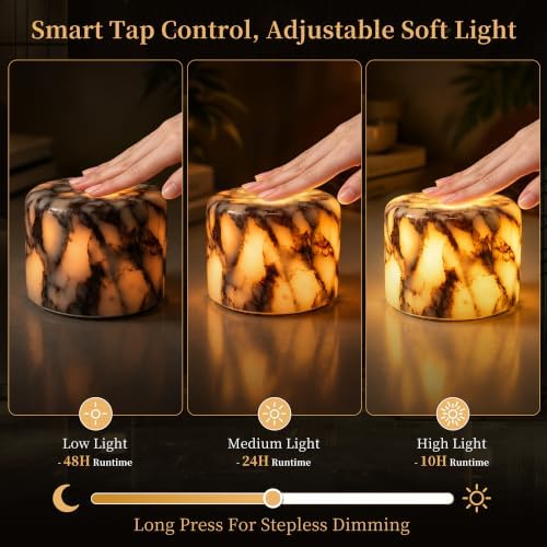 AOPO Natural Marble Cordless Table Lamp