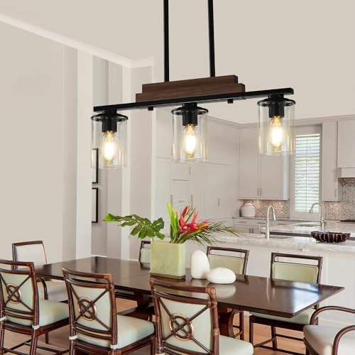 VbiTmn 3-Light Farmhouse Dining Room Light Fixture