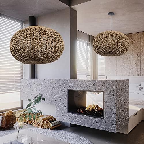 Arturesthome Handwoven Rattan Chandelier