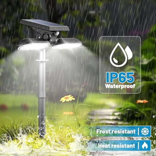 Sunvivo Solar Motion Lights, Dual Head, 360° Rotatable
