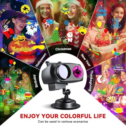 NUÜR Christmas Projector Lights Outdoor