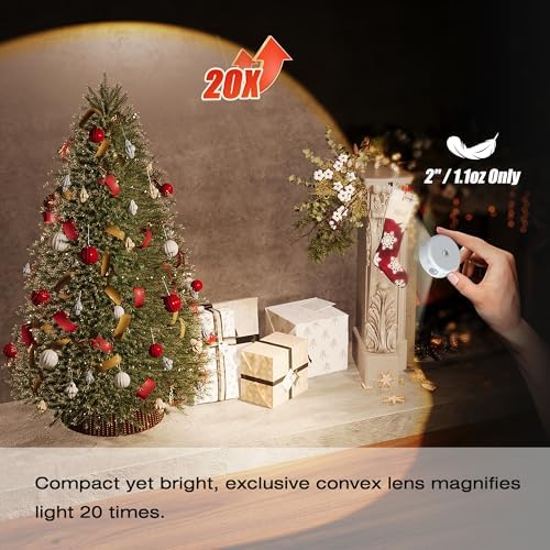 2" Rechargeable Magnetic Puck Lights, 6 Pack