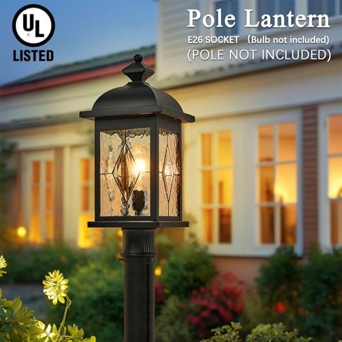Outdoor Post Light Hard Wired 16 Inch Height Pier Mount Outdoor