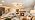 22.5" Gold 3-Light Mid-Century Semi Flush Mount Ceiling Light