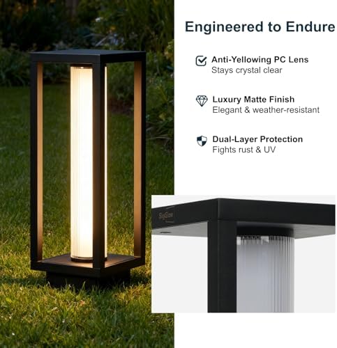 SkyGlow 15" 3-in-1 Outdoor Pathway Light, 3000K