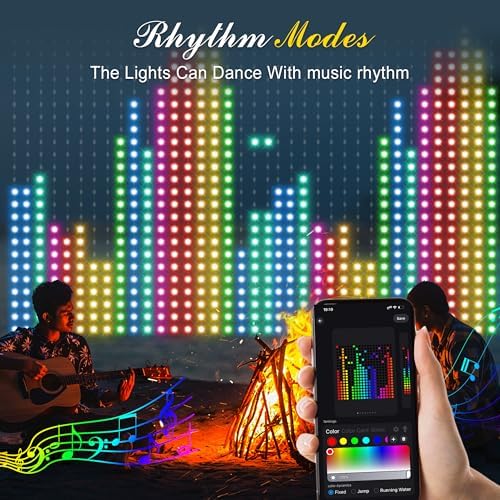 Smart Curtain Lights, 400 LED 6.6 x 6.6 FT Color Changing
