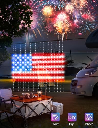 LumBelle 6.6 x 6.6Ft 400 LED Smart Curtain Lights