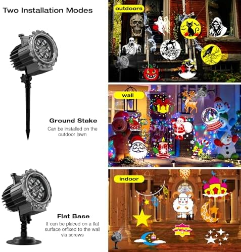 Christmas Halloween Projector Lights, Indoor Outdoor Decor