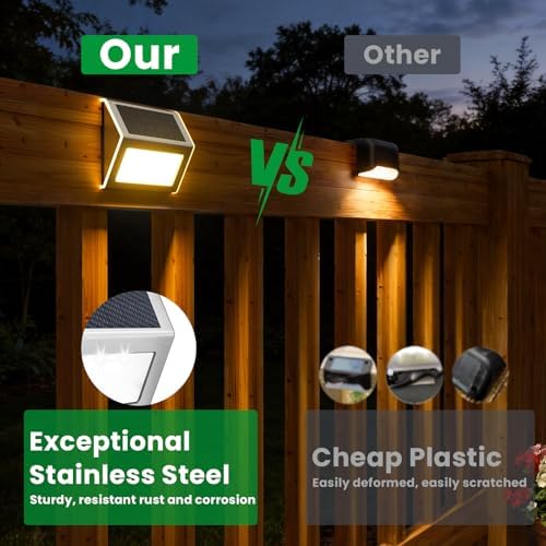 JSOT Solar Deck Lights, 12P, Warm White
