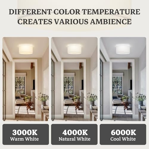 13inch 3-Light Semi Flush Mount Ceiling Light