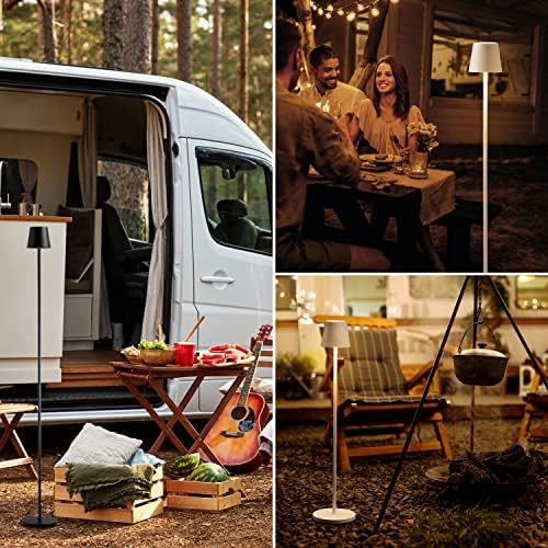 O’Bright Sandy Cordless Rechargeable LED Floor Lamp, Black