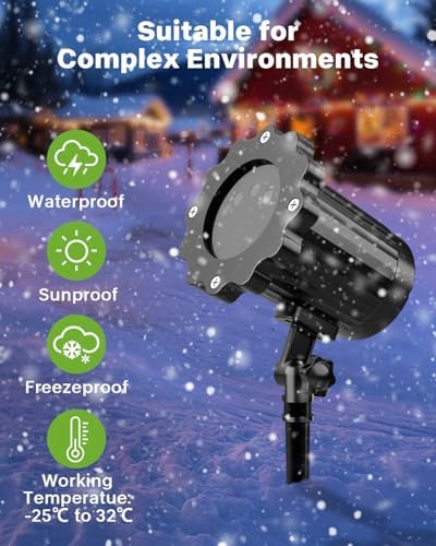 Laser Christmas Projector Lights, Outdoor Moving Stars