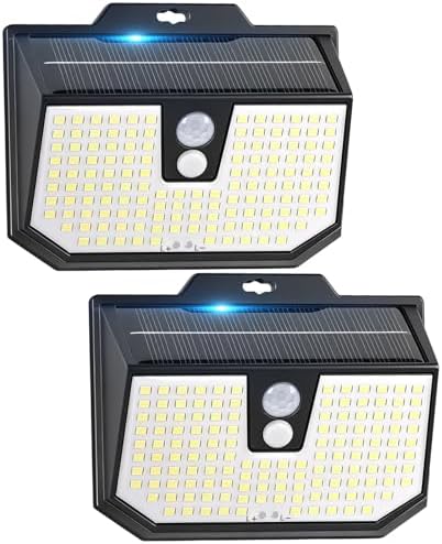 Brightever Solar Motion Sensor Lights, 2 Pack