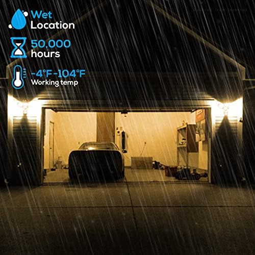 LEONLITE LED Outdoor Security Light, Motion Sensor, Bronze