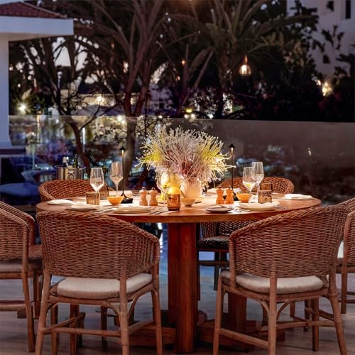Set of 2 Black Rechargeable LED Table Lamps